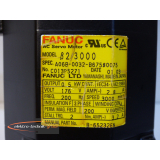 Fanuc A06B-0032-B675 # 0075 AC servo motor