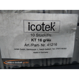 Icotek cable gland KT 16 grey No. 41216 slotted PU 10 pieces > unused! <