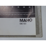 Maho Bedienungsanleitung Für Maho Steuerung CNC 432 Version 600 / 700