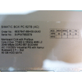 Siemens 6ES7647-6BH30-0AX0 Box PC 627B with HDD SN:SVPW7850579