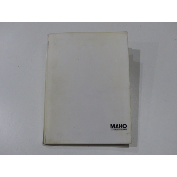 Maho assembly drawing parts lists for MH 700 C / A Series 337