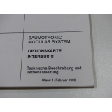 Baumüller Baumotronic Modular System Optionskarte Interbus-S Technische Beschreibung und Betriebsanleitung