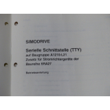 Siemens Betriebsanleitung  für Simodrive 270 Serielle Schnittstelle