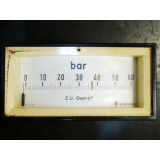 Neuberger Analoganzeige "Z.Ü.-Dampf 0-60 bar"
