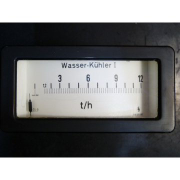 Siemens Analoganzeige "Wasser-Kühler I 1.2-12 t/h"
