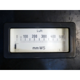 Siemens Analoganzeige "Luft 0-500 mmWS"