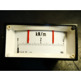 M+W Analog display "0-4 kN/m
