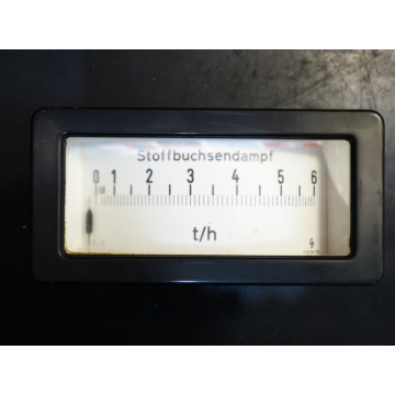 Siemens Analoganzeige "Stoffbuchsendampf 0-6 t/h"