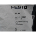 Festo QSL-6H Push-in connector 153057 PU= 10 pieces > unused! <