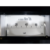 Siemens analog display "Air 0-73.5x1000 Nm3/h