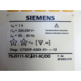 Siemens 7SJ5111-5CA01-0C / DD Überstromzeitschutz