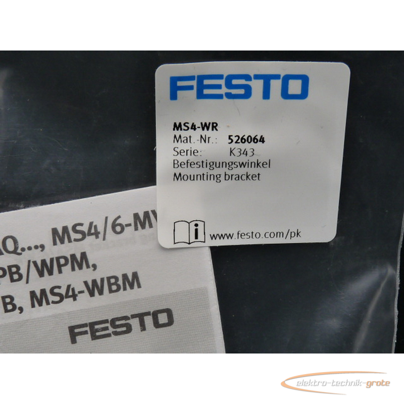 Festo MS4-WR Befestigungswinkel 526064 > ungebraucht < 
