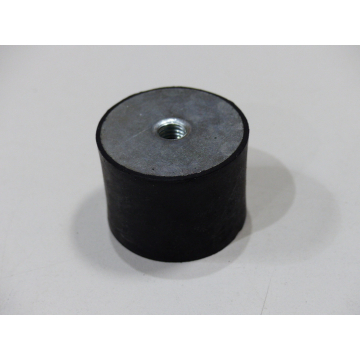 Round bearing Rubber bearing Rubber buffer Diameter 40 mm Height 30 mm with female thread M 8 on both sides > unused! <