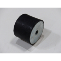 Round bearing Rubber bearing Rubber buffer Diameter 40 mm Height 30 mm with female thread M 8 on both sides > unused! <