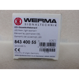 Werma 843 400 55 CL 24V AC/DC continuous light signal lamp >unused<