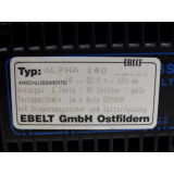 Ebelt ALPHA 140 control panel