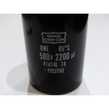 Nippon Chemi-Con RWE500LG222M76X115LL capacitor > unused! <