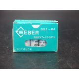 Weber D01-6A 380V~250V fuse link PU 10 pieces > unused! <