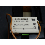 Siemens 3TB4110-0B Contactor + 3TX6406-0H Suppression module DC 24...250V