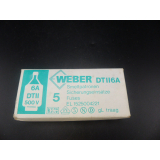 Weber DTII6A 500V fuse links PU=5pcs > unused! <