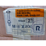 69x  DIN 603 Flachrundschrauben M16 x 200 >...