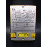 Knick LZ 10Y Nr. 210304 Gleichstrom - Meßverstärker