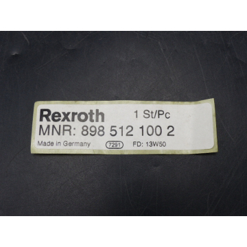Rexroth MNR: 898 512 100 2 Anschlußplatte > ungebraucht! <