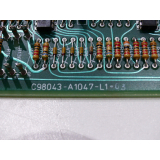 Siemens C98043-A1047-L1-03 Control card