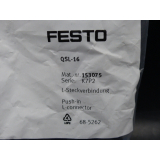 Festo QSL-16 L-Steckverbindung 153075 > ungebraucht! <