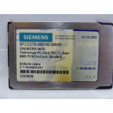 Siemens 6FC5270-6BX30-3AH0 Sinumerik 840D Technologie PC-Card  SN:T-ROAB00247