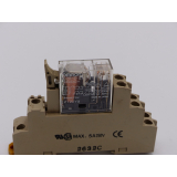 Omron G2R-2-SN relay 24 VDC 2122Y8 on relay socket 2632C
