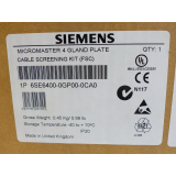 Siemens 6SE6400-0GP00-0CA0 MICROMASTER 4 Schirmanschlussplatte > ungebraucht! <