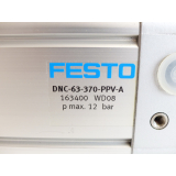 Festo DNC-63-370-PPV-A Normzylinder 163400 > ungebraucht! <