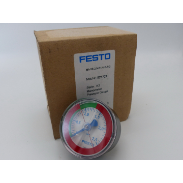 Festo MA-50-2.5-R1 / 4-E-RG pressure gauge 525727> unused! <
