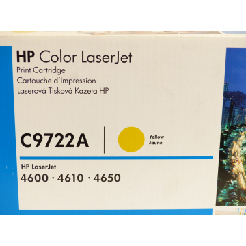 Hewlett Packard C9722A Yellow Ink Cartridge - Unused! -