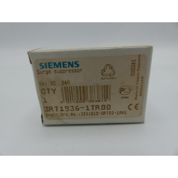 Siemens 3RT19361TR00 overvoltage limiter> unused! <