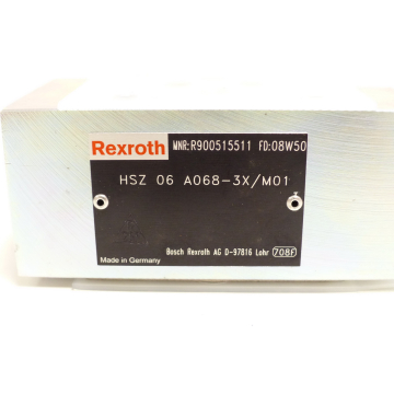 Rexroth HSZ 06 A068-3X / M01 intermediate plate MNR: R900515511 - unused! -