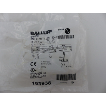 Balluff BAW M18MI-BLC50B-S04G inductive sensor BAW002F <unused! <