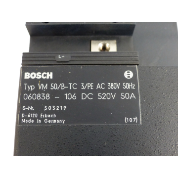 Bosch VM 50 / B-TC 3 / PE supply module 060838-106 SN:503219