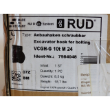 RUD VCGH-G 10t M 24 Mounting hook screwable Item no. 7984048 - unused!