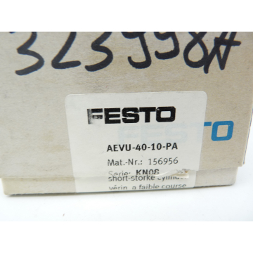 Festo AEVU-40-10-PA Mat.No. 156956 Short stroke cylinder > unused! <