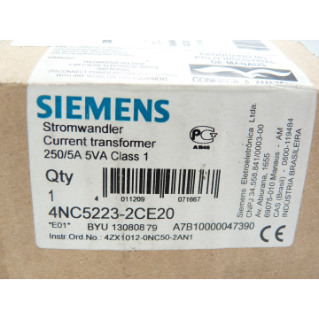 Siemens 4NC5223-2CE20, current transformer, > unused! <