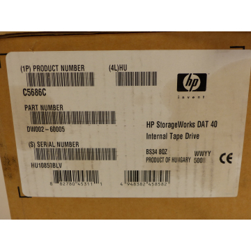 HP StorageWorks DAT 40 Internal Tape Drive BS34 8QZ - unused