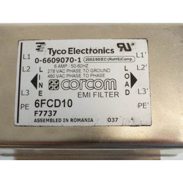 Tyco Electronics 6FCD10 EMI Filter - ungebraucht! -