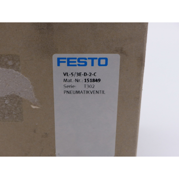 Festo VL-5 / 3E-D-2-C Pneumatic valve 151849 - unused