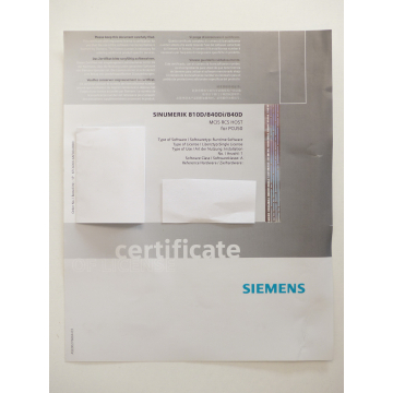 Siemens 6FC6000-6AF00-0BB0 Software license - unused!