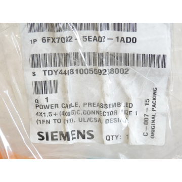 Siemens 6FX7002-5EA02-1AD0 Motorleitung 3.00 m   > ungebraucht! <