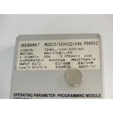 Indramat MOD13/1X0023-046 954502 Programming module