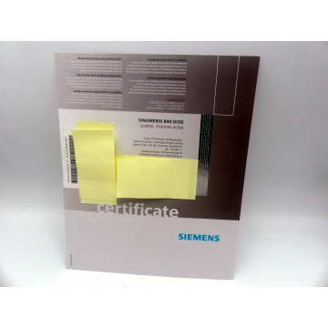 Siemens 6FC5251-0AA04-0AA0 Software linence > unused! <