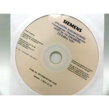 Siemens 6FC5260-6FX08-1AG0 Softwarelinenz + Ferndiagnose CD > ungebraucht! <